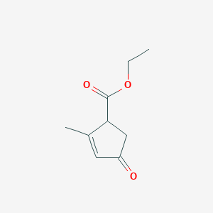 molecular formula C9H12O3 B2859441 2-甲基-4-氧代环戊-2-烯-1-羧酸乙酯 CAS No. 17790-74-8