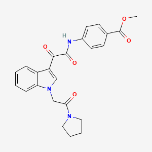methyl 4-({oxo[1-(2-oxo-2-pyrrolidin-1-ylethyl)-1H-indol-3-yl]acetyl}amino)benzoate
