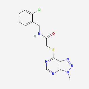 N-(2-chlorobenzyl)-2-((3-methyl-3H-[1,2,3]triazolo[4,5-d]pyrimidin-7-yl)thio)acetamide