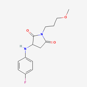 3-(4-Fluoroanilino)-1-(3-methoxypropyl)pyrrolidine-2,5-dione
