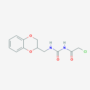 2-chloro-N-(2,3-dihydro-1,4-benzodioxin-3-ylmethylcarbamoyl)acetamide