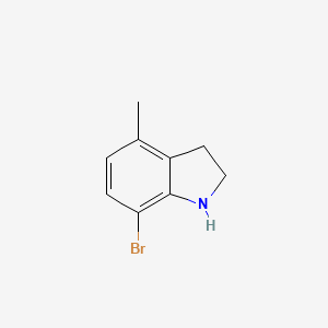 molecular formula C9H10BrN B2859471 7-bromo-4-methyl-2,3-dihydro-1H-indole CAS No. 1388026-20-7