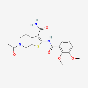 6-Acetyl-2-(2,3-dimethoxybenzamido)-4,5,6,7-tetrahydrothieno[2,3-c]pyridine-3-carboxamide