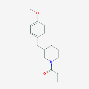 1-[3-[(4-Methoxyphenyl)methyl]piperidin-1-yl]prop-2-en-1-one