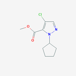 methyl 4-chloro-1-cyclopentyl-1H-pyrazole-5-carboxylate