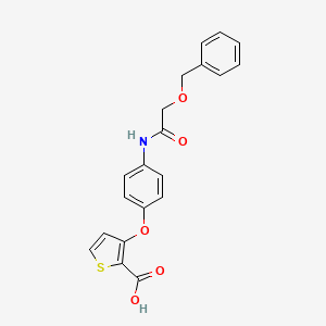 3-(4-{[2-(Benzyloxy)acetyl]amino}phenoxy)-2-thiophenecarboxylic acid