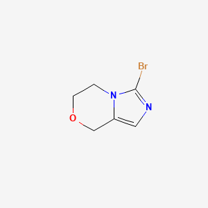 3-bromo-5H,6H,8H-imidazo[4,3-c][1,4]oxazine