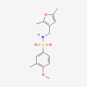 N-((2,5-dimethylfuran-3-yl)methyl)-4-methoxy-3-methylbenzenesulfonamide