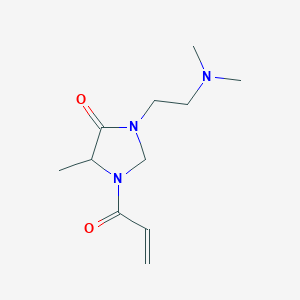 3-[2-(Dimethylamino)ethyl]-5-methyl-1-prop-2-enoylimidazolidin-4-one