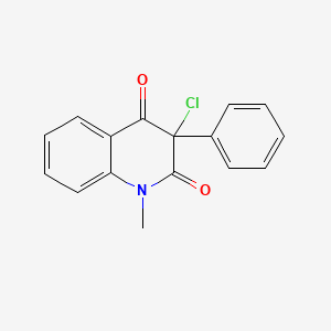 molecular formula C16H12ClNO2 B2859559 3-Chloro-1-methyl-3-phenylquinoline-2,4-dione CAS No. 144603-33-8