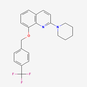 2-(Piperidin-1-yl)-8-((4-(trifluoromethyl)benzyl)oxy)quinoline