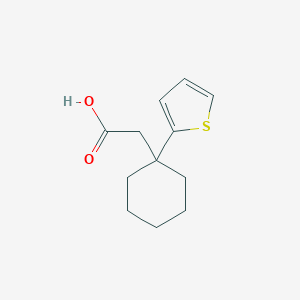 molecular formula C12H16O2S B285959 (1-Thien-2-ylcyclohexyl)acetic acid 