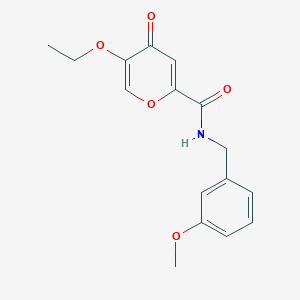 5-ethoxy-N-(3-methoxybenzyl)-4-oxo-4H-pyran-2-carboxamide