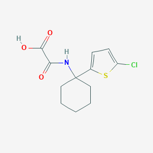 molecular formula C12H14ClNO3S B285962 {[1-(5-Chlorothien-2-yl)cyclohexyl]amino}(oxo)acetic acid 