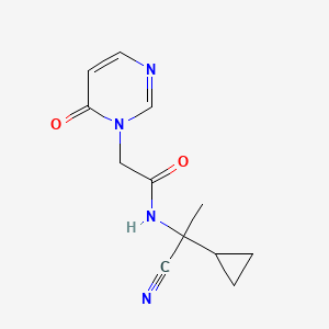 N-(1-Cyano-1-cyclopropylethyl)-2-(6-oxopyrimidin-1-yl)acetamide
