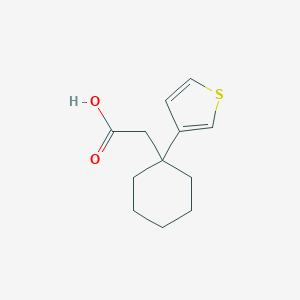 molecular formula C12H16O2S B285964 (1-Thien-3-ylcyclohexyl)acetic acid 