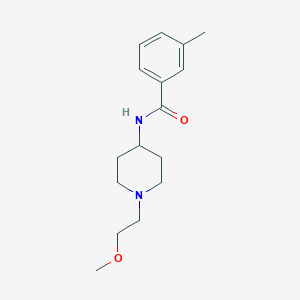 molecular formula C16H24N2O2 B2859642 N-(1-(2-methoxyethyl)piperidin-4-yl)-3-methylbenzamide CAS No. 1421510-07-7