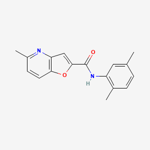 molecular formula C17H16N2O2 B2859655 N-(2,5-dimethylphenyl)-5-methylfuro[3,2-b]pyridine-2-carboxamide CAS No. 941881-38-5