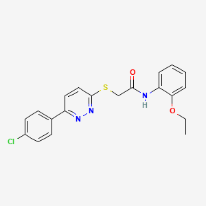 2-[6-(4-chlorophenyl)pyridazin-3-yl]sulfanyl-N-(2-ethoxyphenyl)acetamide