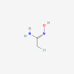 molecular formula C2H5ClN2O B2859672 (1Z)-2-chloro-N'-hydroxyethanimidamide CAS No. 1403889-97-3; 3272-96-6