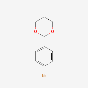 molecular formula C10H11BrO2 B2859675 2-(4-Bromophenyl)-1,3-dioxane CAS No. 61568-51-2