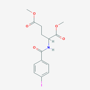 molecular formula C14H16INO5 B2859678 dimethyl N-(4-iodobenzoyl)glutamate CAS No. 473444-31-4