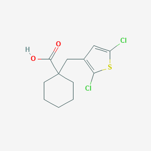 1-[(2,5-Dichlorothien-3-yl)methyl]cyclohexanecarboxylic acid
