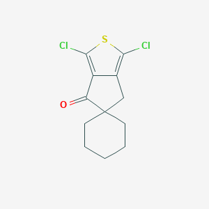 molecular formula C12H12Cl2OS B285969 1,3-dichloro-5,6-dihydrospiro(4H-cyclopenta[c]thiophene-5,1'-cyclohexane)-4-one 
