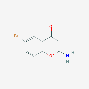 molecular formula C9H6BrNO2 B2859698 2-Amino-6-bromo-4H-chromen-4-one CAS No. 81563-94-2