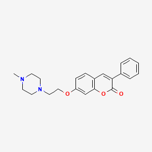 molecular formula C22H24N2O3 B2859731 7-(2-(4-甲基哌嗪-1-基)乙氧基)-3-苯基-2H-香豆素-2-酮 CAS No. 903206-49-5