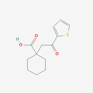 molecular formula C13H16O3S B285974 1-(2-Oxo-2-thien-2-ylethyl)cyclohexanecarboxylic acid 