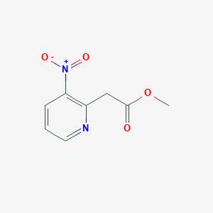 molecular formula C8H8N2O4 B2859748 2-(3-硝基吡啶-2-基)乙酸甲酯 CAS No. 1610729-62-8