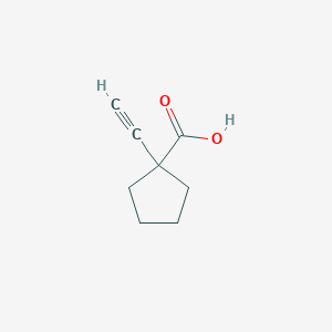 molecular formula C8H10O2 B2859779 1-Ethynylcyclopentanecarboxylic acid CAS No. 887590-70-7