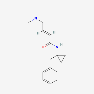 molecular formula C16H22N2O B2859780 (E)-N-(1-Benzylcyclopropyl)-4-(dimethylamino)but-2-enamide CAS No. 2411333-85-0