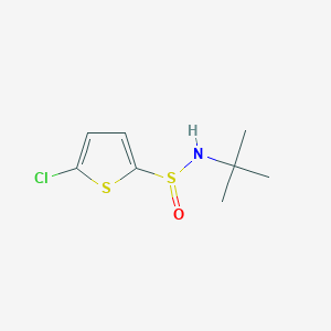 molecular formula C8H12ClNOS2 B285979 N-(tert-butyl)-5-chlorothiophene-2-sulfinamide 