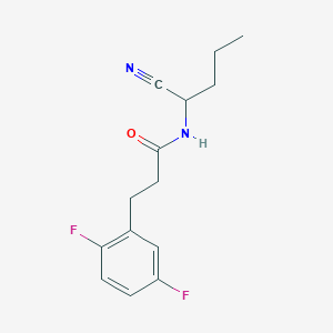 molecular formula C14H16F2N2O B2859807 N-(1-cyanobutyl)-3-(2,5-difluorophenyl)propanamide CAS No. 1311520-52-1