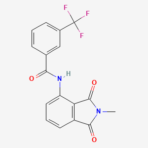 molecular formula C17H11F3N2O3 B2859811 N-(2-methyl-1,3-dioxoisoindol-4-yl)-3-(trifluoromethyl)benzamide CAS No. 683232-17-9