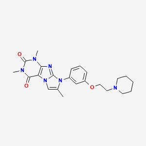 2,4,7-Trimethyl-6-[3-(2-piperidin-1-ylethoxy)phenyl]purino[7,8-a]imidazole-1,3-dione