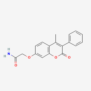 2-((4-methyl-2-oxo-3-phenyl-2H-chromen-7-yl)oxy)acetamide