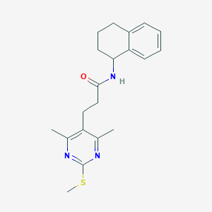 3-[4,6-dimethyl-2-(methylsulfanyl)pyrimidin-5-yl]-N-(1,2,3,4-tetrahydronaphthalen-1-yl)propanamide