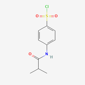 molecular formula C10H12ClNO3S B2859869 4-(2-Methylpropanamido)benzene-1-sulfonyl chloride CAS No. 114063-95-5