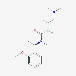 (E)-4-(Dimethylamino)-N-[(1R)-1-(2-methoxyphenyl)ethyl]-N-methylbut-2-enamide