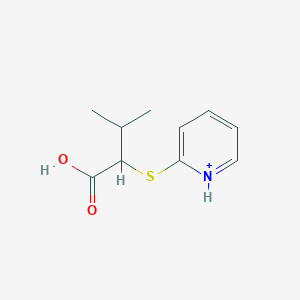 2-[(1-Carboxy-2-methylpropyl)sulfanyl]pyridinium