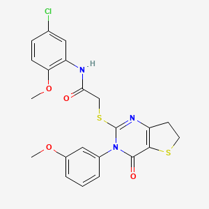 N-(5-chloro-2-methoxyphenyl)-2-((3-(3-methoxyphenyl)-4-oxo-3,4,6,7-tetrahydrothieno[3,2-d]pyrimidin-2-yl)thio)acetamide