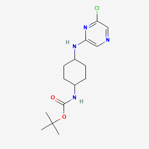 tert-butyl N-[4-[(6-chloropyrazin-2-yl)amino]cyclohexyl]carbamate