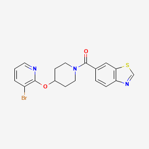 Benzo[d]thiazol-6-yl(4-((3-bromopyridin-2-yl)oxy)piperidin-1-yl)methanone