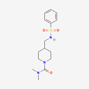 N,N-dimethyl-4-(phenylsulfonamidomethyl)piperidine-1-carboxamide