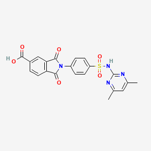 2-(4-{[(4,6-Dimethylpyrimidin-2-yl)amino]sulfonyl}phenyl)-1,3-dioxoisoindoline-5-carboxylic acid