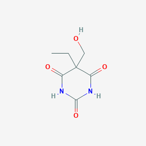 molecular formula C7H10N2O4 B2859904 5-Ethyl-5-(hydroxymethyl)-1,3-diazinane-2,4,6-trione CAS No. 98334-91-9