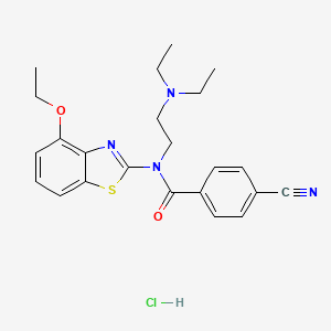4-cyano-N-(2-(diethylamino)ethyl)-N-(4-ethoxybenzo[d]thiazol-2-yl)benzamide hydrochloride